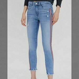 🔥Zara Z1975 Denim Side Striped Skinny Jeans🔥